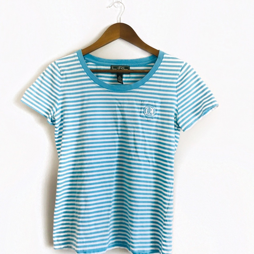 Lauren Ralph Lauren Active short sleeve stripe tee